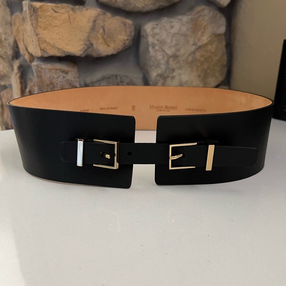 Maison Boinet Accessories - Maison Boinet Wide Calf Leather Waist Belt Size 32